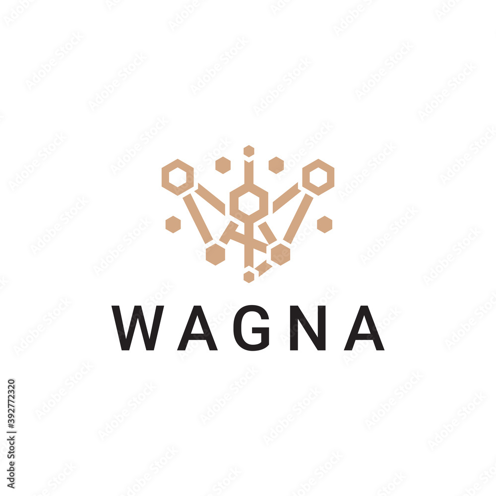 Universal linear logo design. Creative bull horns mark. Luxury letter w wings bird logotype. Universal linear logo design. Creative bull horns mark. Luxury letter w wings bird logotype.