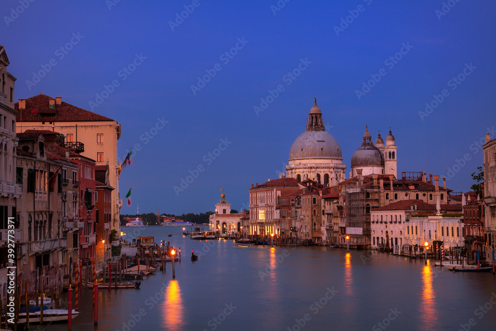 Twilight over Venice and the Grand Canal