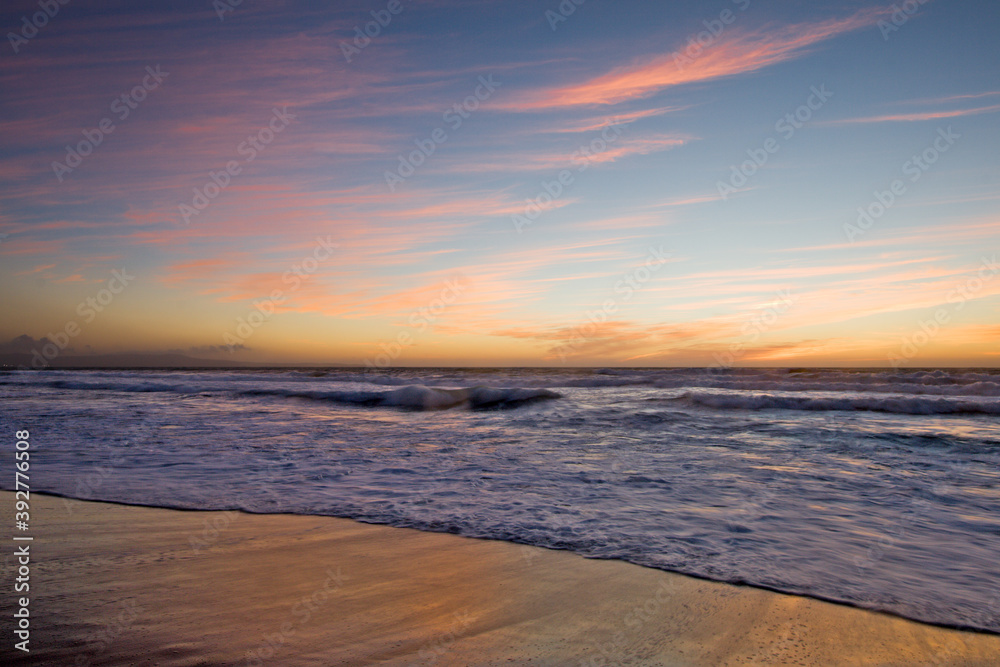 Sunset over Monterey Bay California.