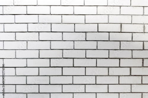 White brick wall. Empty surface for the background.
