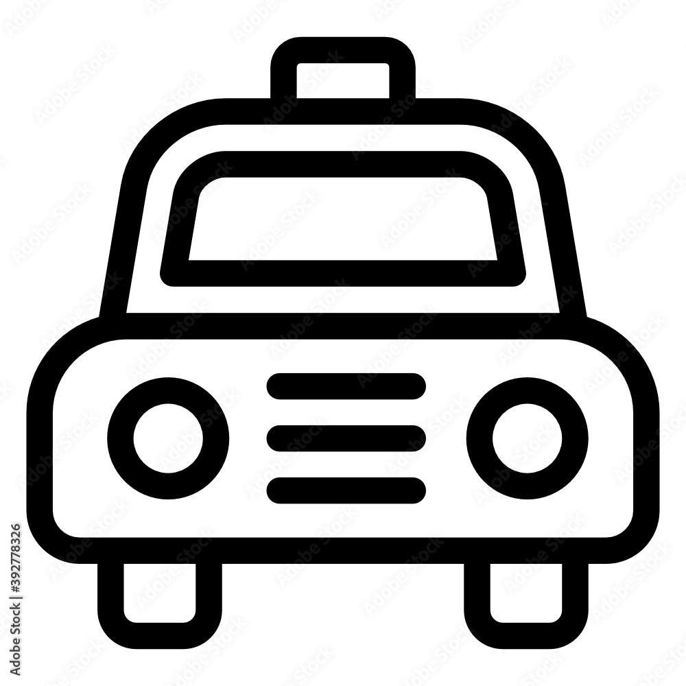 Public transport, taxi icon in solid design
Public transport, taxi icon in solid design