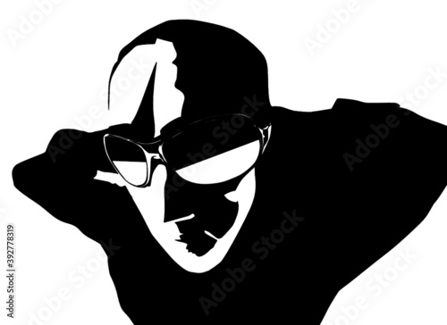 男性シルエット