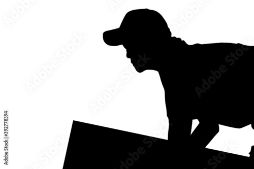 引越業者シルエット