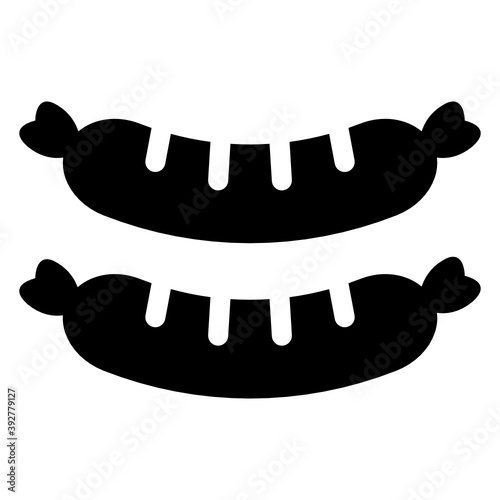 
Vienna sausages icon in filled style 
