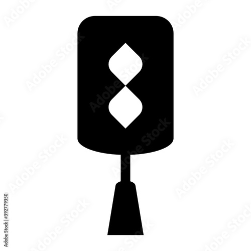 
A vector of traditional singaporean lantern, editable icon 
