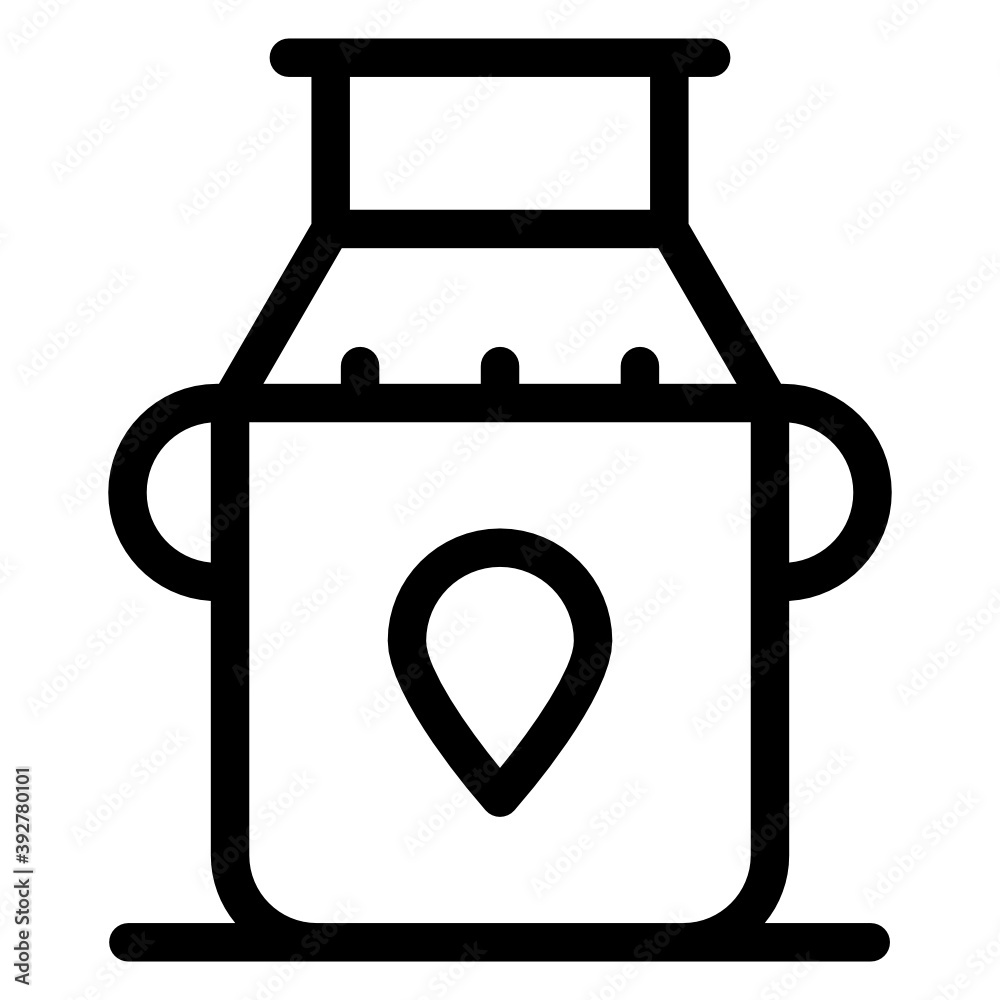 
Oil canister icon in solid design 
