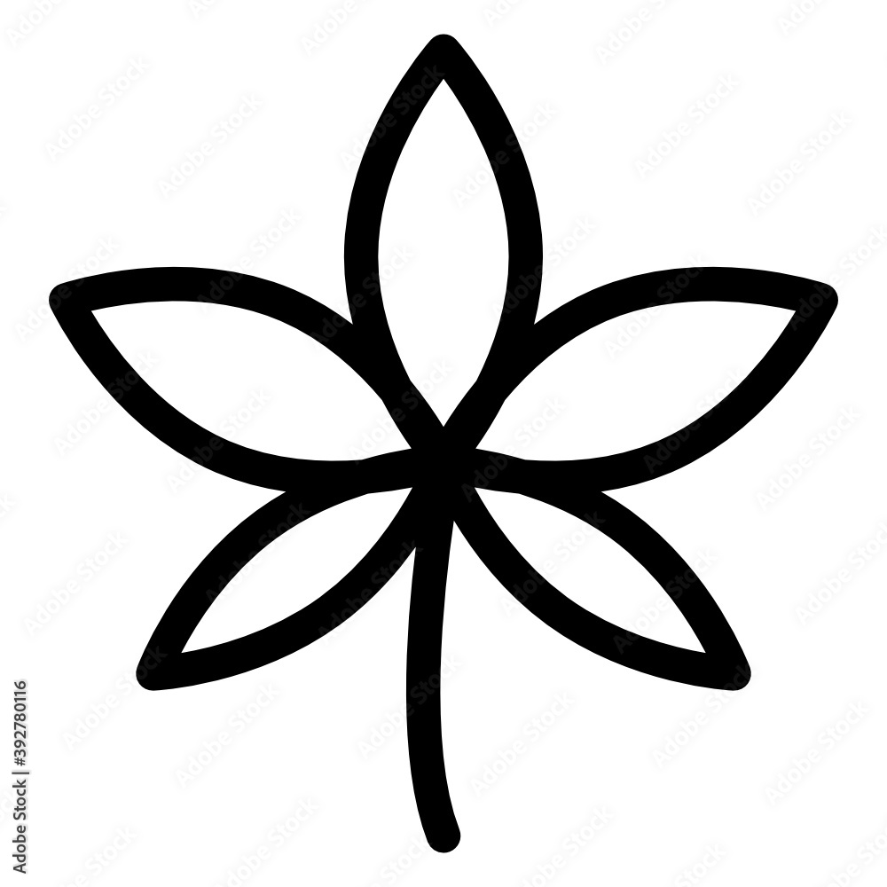 Solid vector design of marijuana leaf icon
Solid vector design of marijuana leaf icon