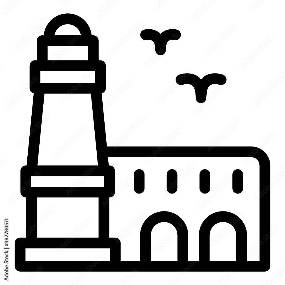 An aerodrome building, airport solid icon
An aerodrome building, airport solid icon
