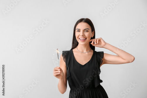 Beautiful young woman with ...