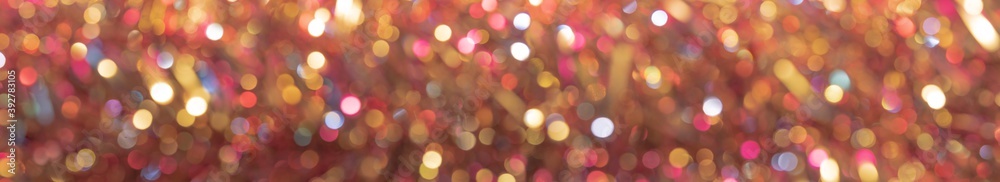 Abstract different colors bokeh. Christmas background