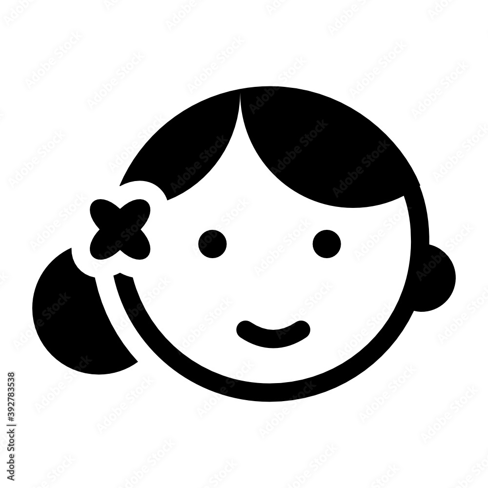 Philippines girl with high bun icon in solid design
Philippines girl with high bun icon in solid design