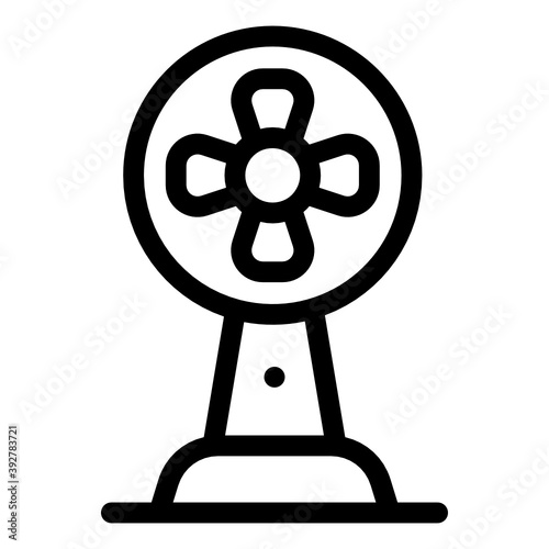 
Trendy design vector of pedestal fan, electronic appliance concept 
