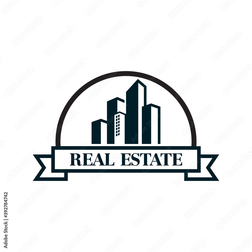 Obraz premium Building Vector , Real Estate Logo