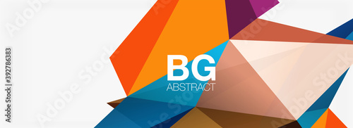 Free Download 3d mosaic abstract backgrounds, low poly shape geometric design - GFXLoad