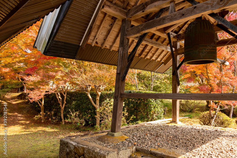 A temple bell  at Hokoji temple in Sanda city, Hyogo, Japan