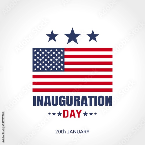 Inauguration Day in United State of America Vector Illustration. Suitable for greeting card poster and banner