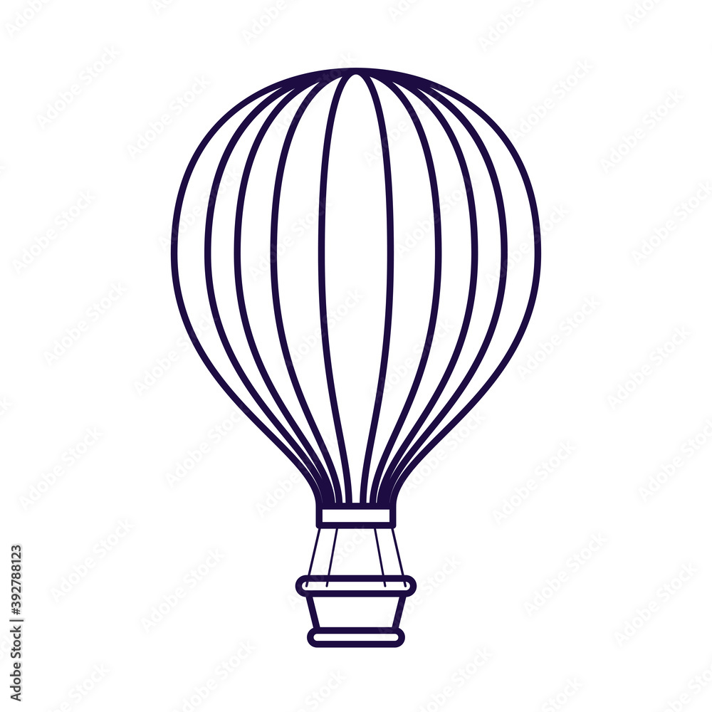 balloon air hot travel line style icon balloon air hot travel line style icon
