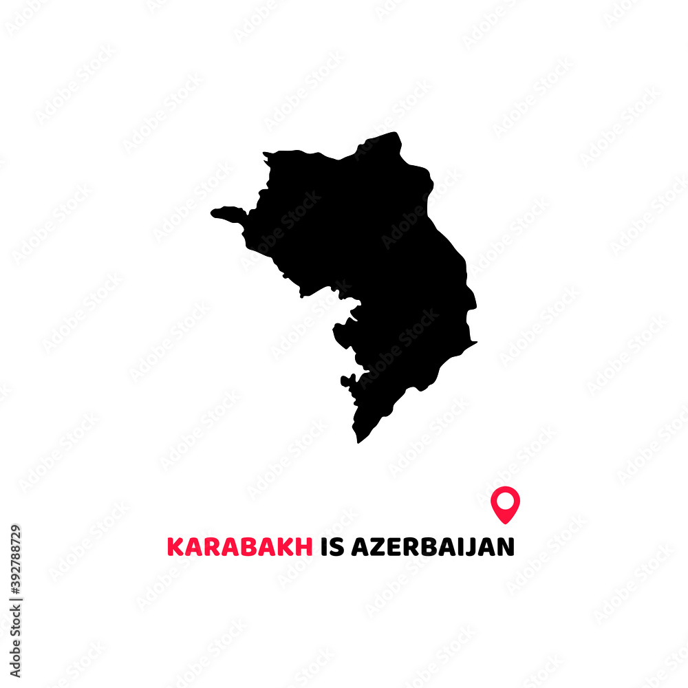 Karabakh Is Azerbaijan. poster eps 10