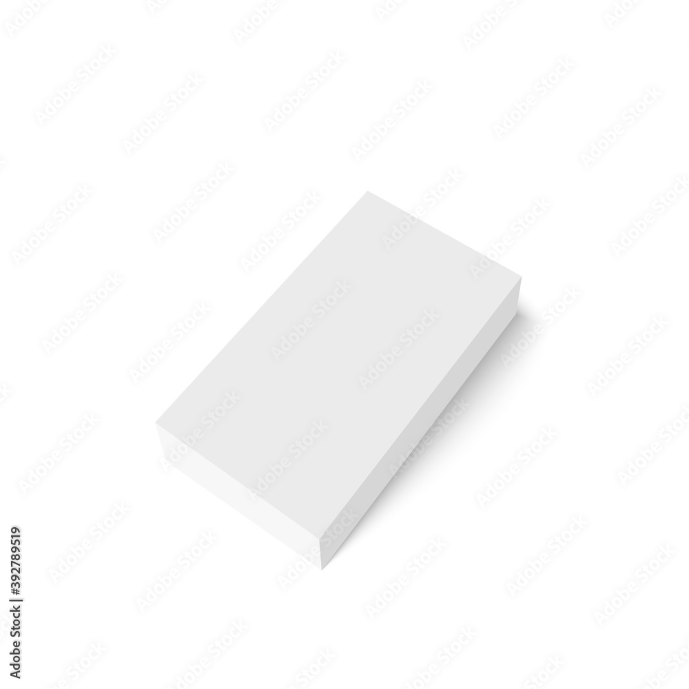 Realistic blank cardboard packaging box mock up. Vector isolated illustration on white background. Realistic blank cardboard packaging box mock up. Vector isolated illustration on white background.