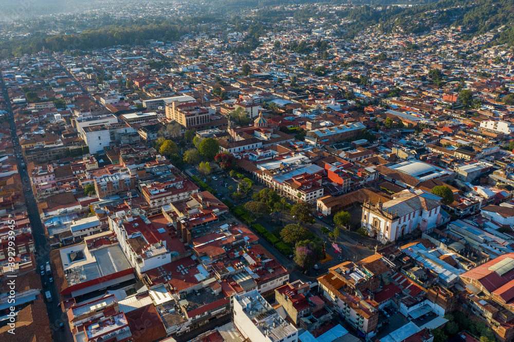 Fototapeta premium aerial view of the city
