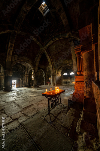 Interior of Haghpat Monastery  UNESCO World Heritage Site in Armenia  built between 10th and 13th centuries. 