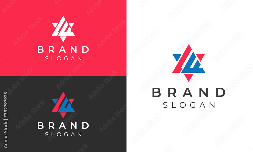 LF letters initials modern logo design template LF letters initials modern logo design template