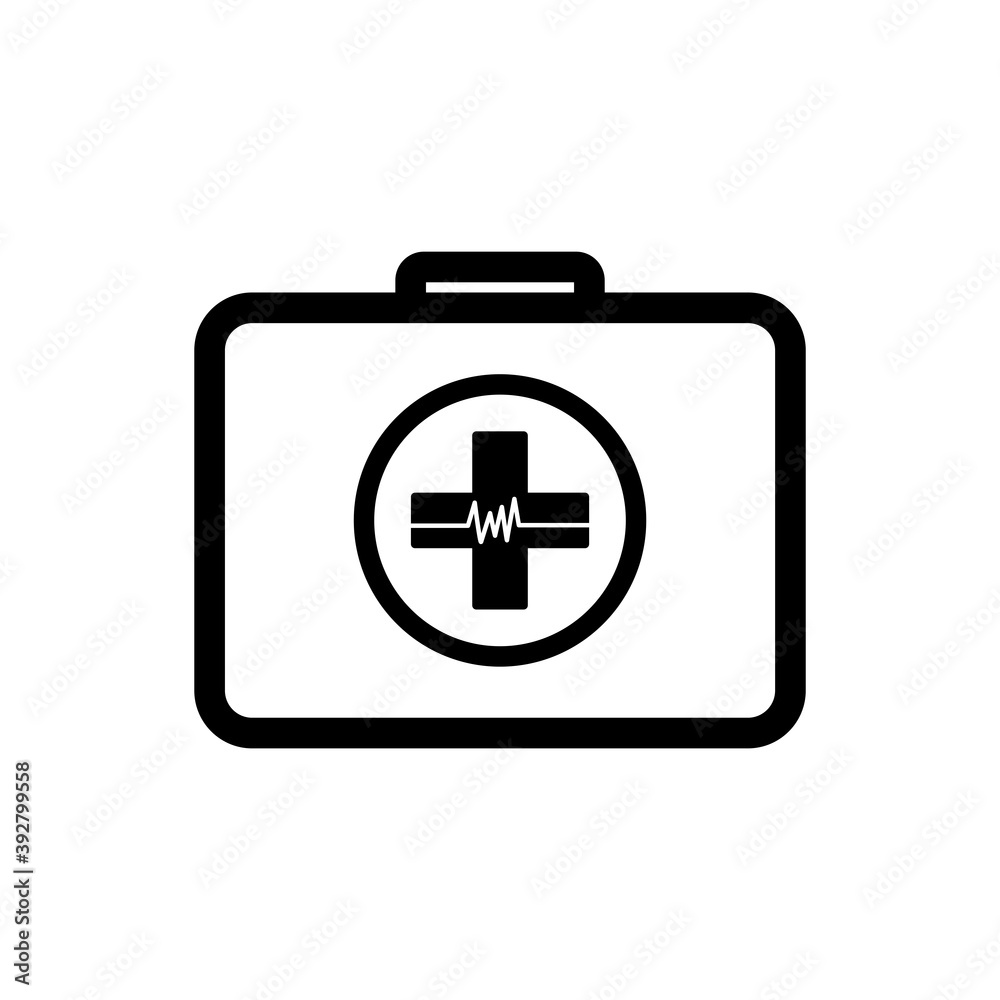 First aid kit line icon. Design template vector First aid kit line icon. Design template vector