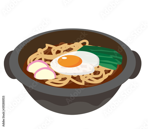 名古屋　名物　味噌煮込みうどん