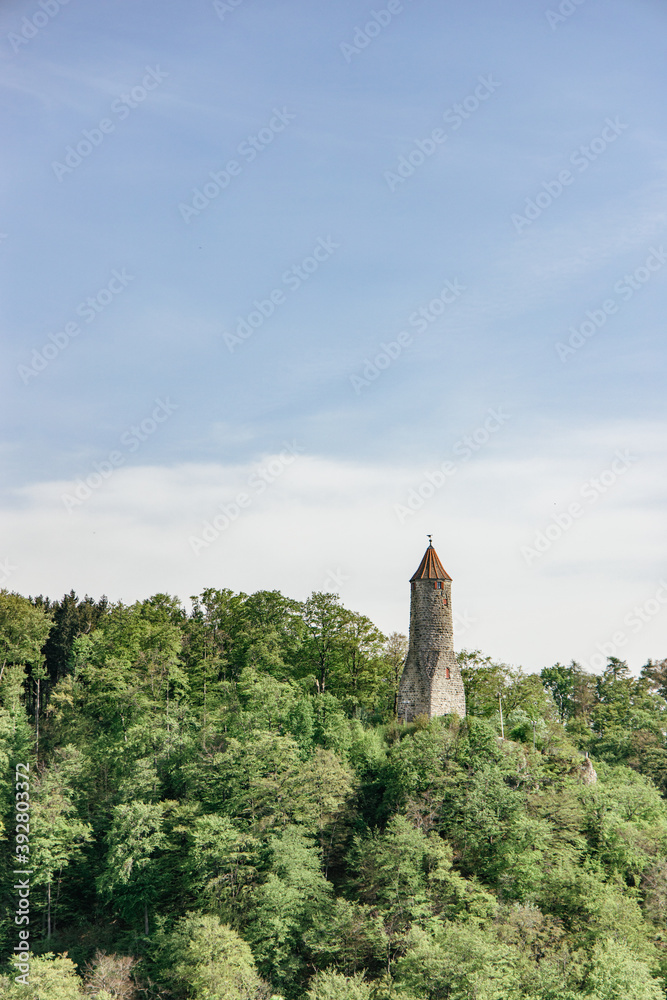 Ödenturm oberhalb von Geislingen a. d. Steige, Baden-Württemberg, Deutschland