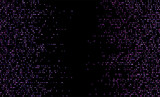 Abstract dark geometric shiny background with violet dots. Vector design