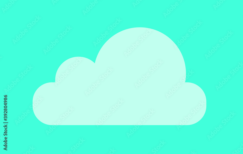 vector clouds. one cloud in the blue sky. vector clouds. one cloud in the blue sky.