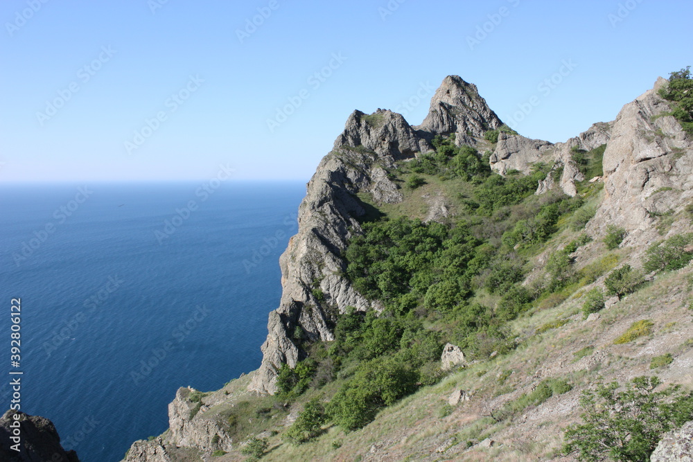 Naklejka premium landscape with sky