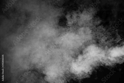 Abstract black and white smoke