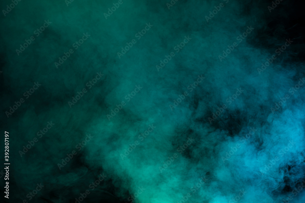 Abstract  smoke  over the black background. Smoke background. Smoke movement on black background