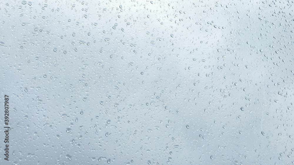 Rainy background made of water drops. Rainy day. C
