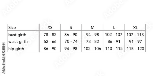 Women standard body measurements for different country, style fashion lady size chart for site, production and online clothes shop. S, M, L, XL, US, UK, EU, French, Italy, Japan, Aus, bust, waist, hip