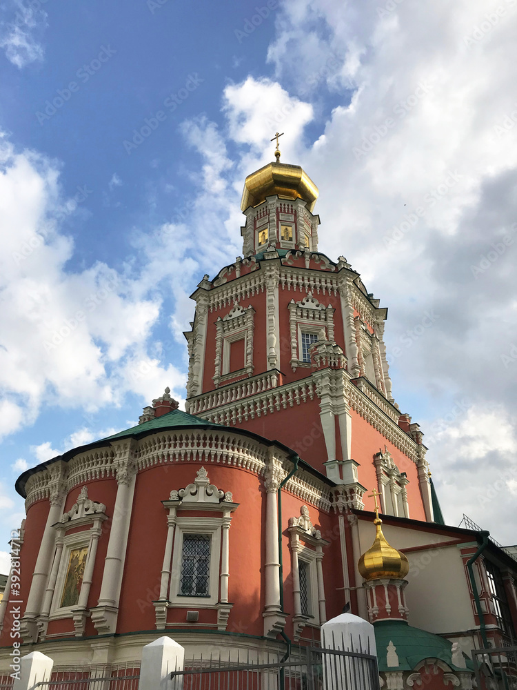 Beautiful Orthodox Church in Moscow, Russia