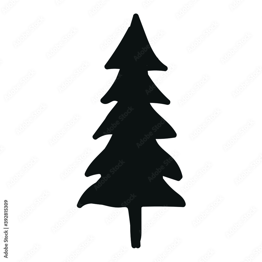 Christmas tree vector art. Christmas tree vector art.
