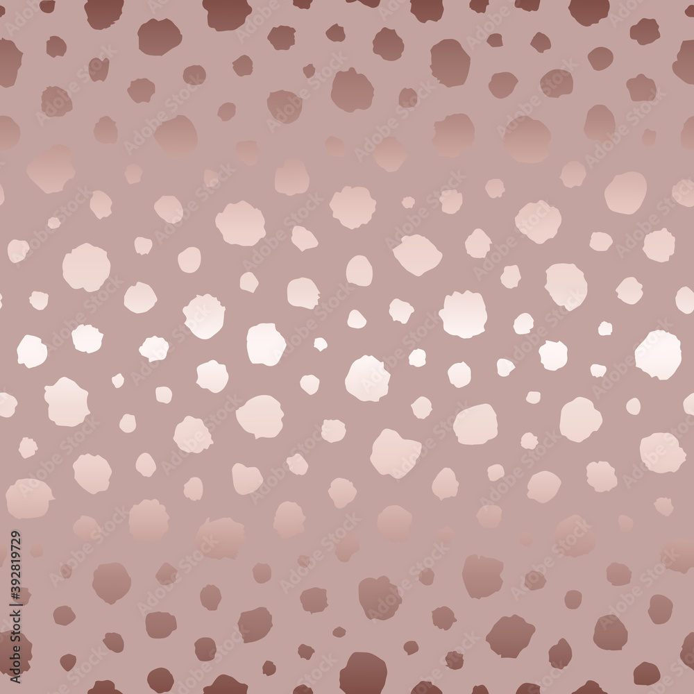 Vector seamless pattern. Elegant dalmation dot texture. Irregular uneven dots. Polkadot for design prints. Abstract polka background. Repeating contemporary delicate dot. Modern stylish backdrop