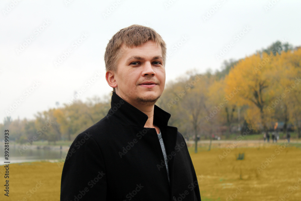 A man standing in a field A man standing in a field