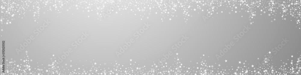 Fototapeta premium Amazing falling stars Christmas background. Subtle