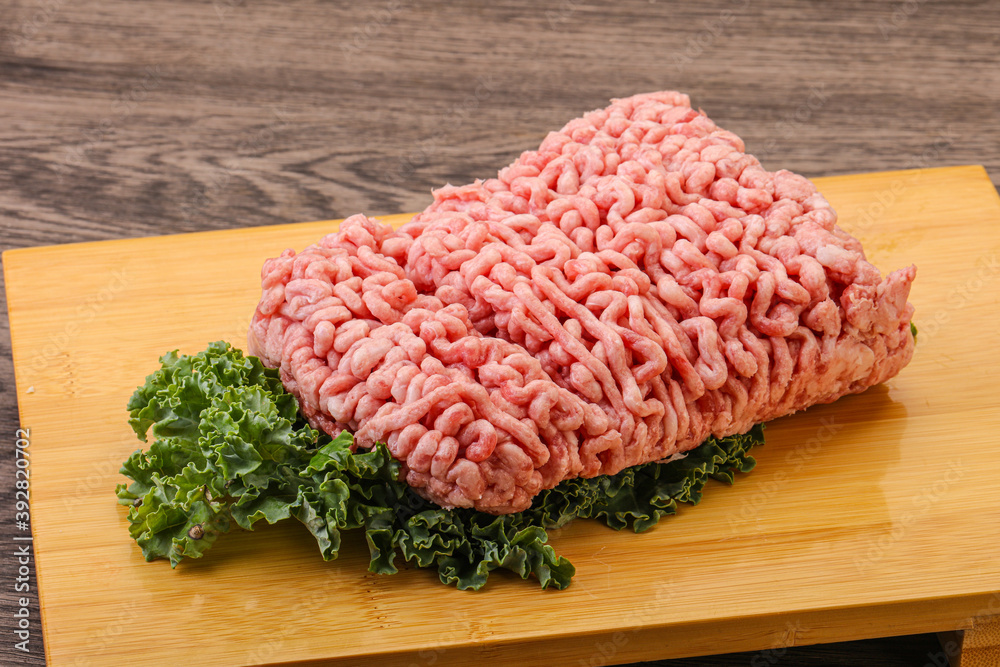 Raw pork minced meat for cooking Raw pork minced meat for cooking
