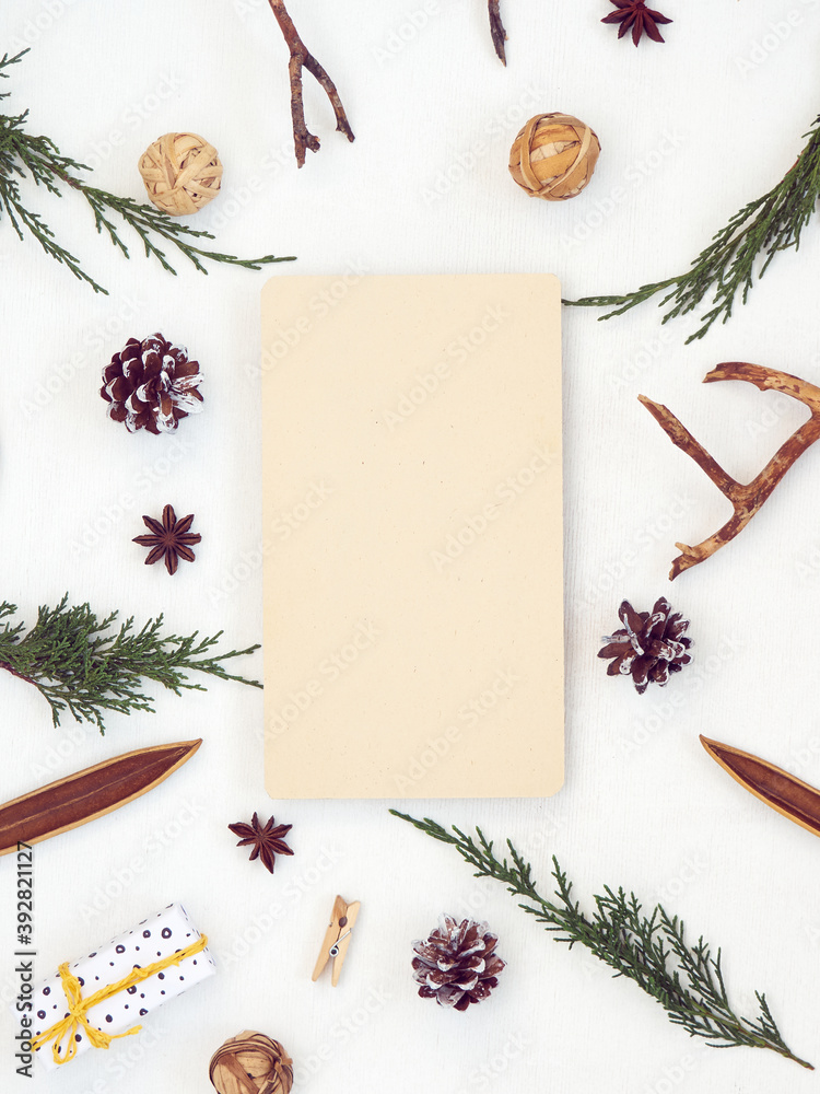 Obraz premium Mockup for New year cards, banners and party posters.