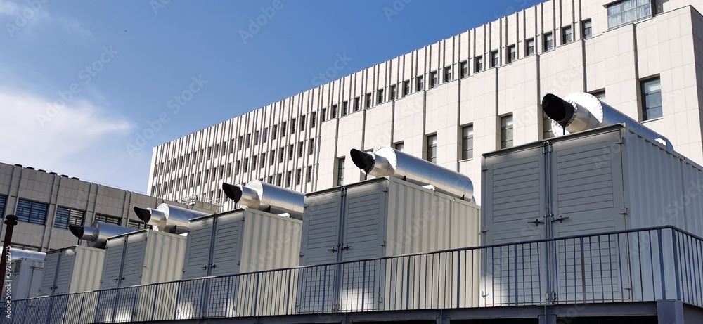white building in blue sky white building in blue sky