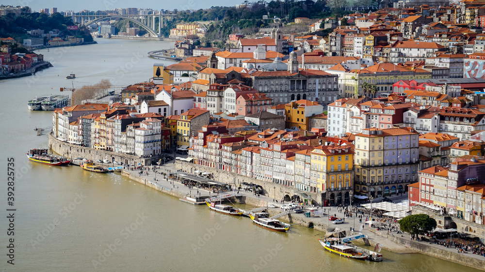 Detail of the city of Porto in Portugal