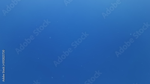 青い水の中に泡が浮かぶ背景画像
