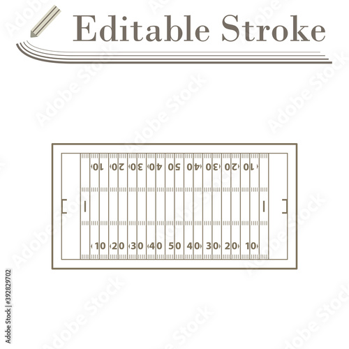 American Football Field Mark Icon