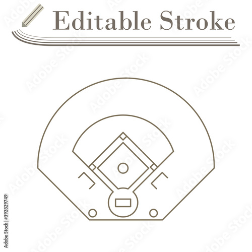 Baseball Field Aerial View Icon