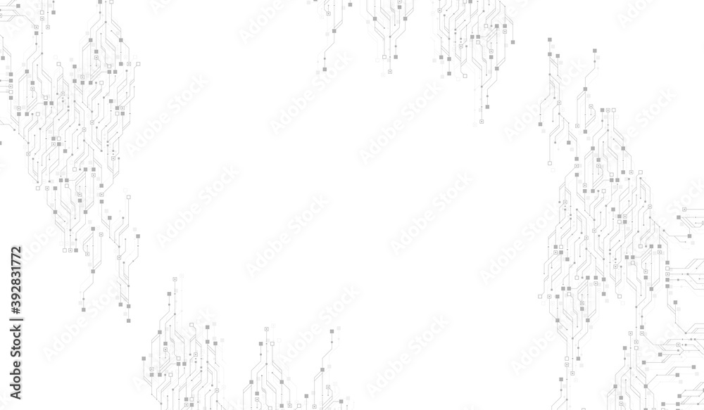 Abstract background with High-tech technology texture circuit board ...