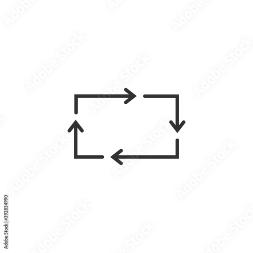 Repetitive process icon wit...